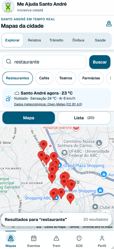 Aplicativo municipal demonstrativo